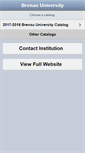 Mobile Screenshot of catalog.brenau.edu