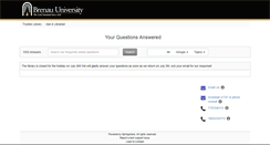 Desktop Screenshot of libanswers.brenau.edu