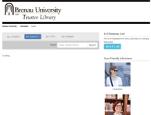 Tablet Screenshot of libguides.brenau.edu